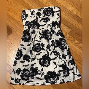 LOFT strapless floral dress